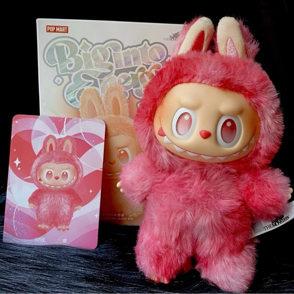 NIB POP MART Big into Energy Series LOVE Labubu Plush Pendant